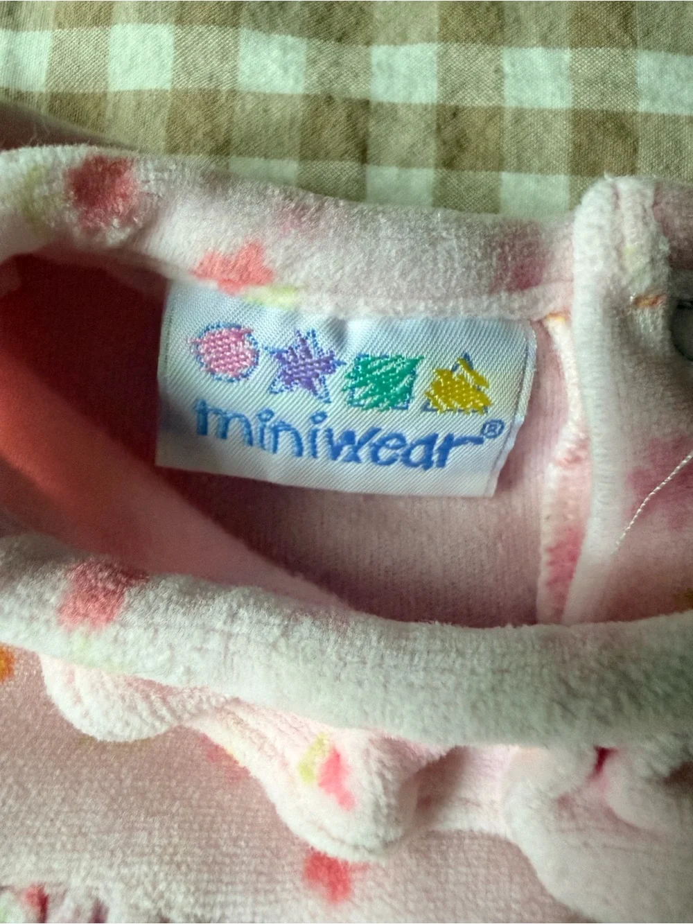Vintage Baby Pink Floral One-Piece for toddlers